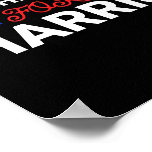 Poster Des Gars Blancs Pour Harris Kamala (Coin)