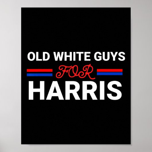 Poster Des Gars Blancs Pour Harris Kamala (Devant)