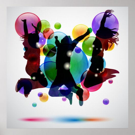 Poster Des gens heureux (Devant)