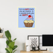 Poster des gens heureux (Bureau à domicile)