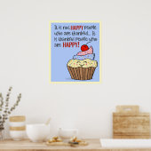 Poster des gens heureux (Cuisine)