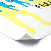 Poster DES GENS LIBRES Dansant | John 8:36 Personnalisé (Coin)