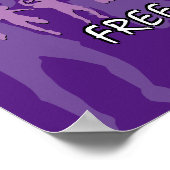 Poster DES GENS LIBRES Dansant | John 8:36 PURPLE (Coin)