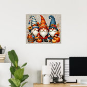 Poster des Gnomes d'automne (Bureau à domicile)