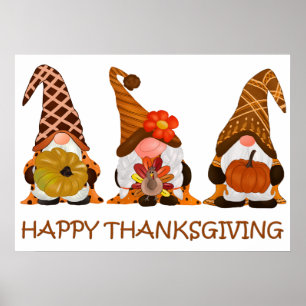 Poster des Gnomes de Thanksgiving