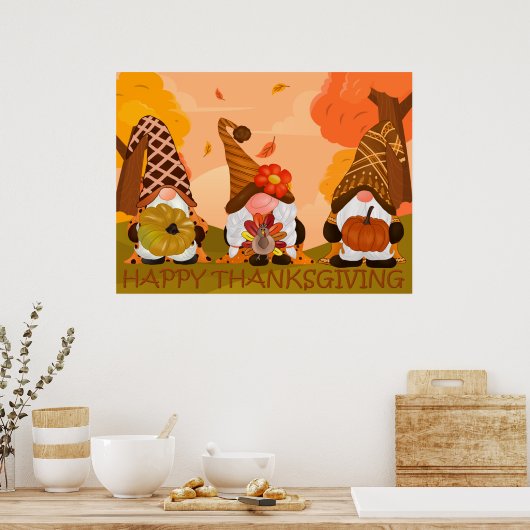 Poster des Gnomes de Thanksgiving (Cuisine)