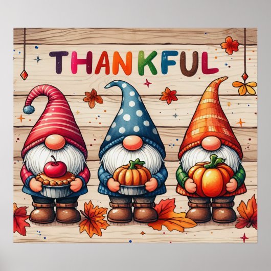 Poster des Gnomes de Thanksgiving (Devant)