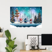 Poster des Gnomes du Pôle Nord (Bureau à domicile)