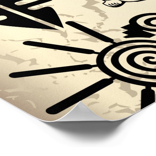 Poster des grands symboles mayas (Coin)