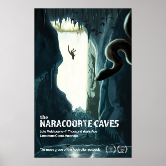 Poster des grottes de Naracoorte (Devant)