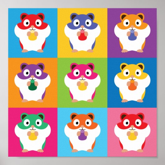 Poster des Hamsters Pop Art (Devant)
