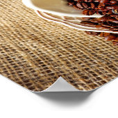 Poster des haricots de café dans une tasse (Coin)