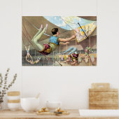 Poster Des Hommes acrobates Interprétant Un Cirque (Cuisine)