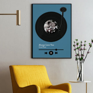 Poster des hommes du premier disque de musique de 