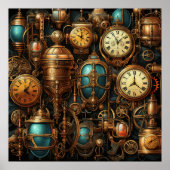 Poster des horloges Steampunk (Devant)
