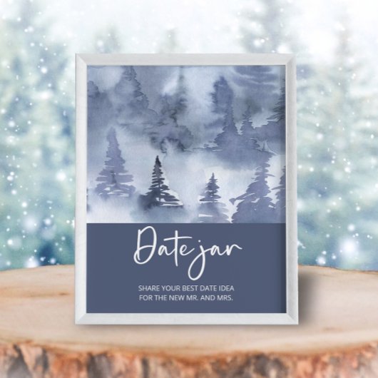 Poster Des idées de la nuit de la forêt. Jeu de la mariée