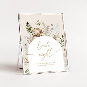 Poster Des idées de la nuit des dattes bohème. Jeu de la 