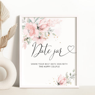 Poster Des idées de la nuit fleurie. Pos nuptiale du pot