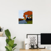 Poster des impressions de fin d'automne (Bureau à domicile)