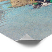 Poster Des Indiens lavent des vêtements dans la rivière r (Coin)