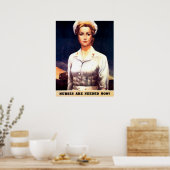 Poster Des infirmières sont nécessaires maintenant, patri (Cuisine)