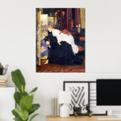 Poster Des jeunes femmes regardent des objets japonais (Bureau à domicile)