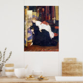 Poster Des jeunes femmes regardent des objets japonais (Cuisine)