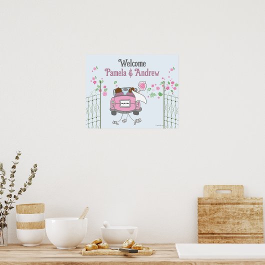 Poster des jeunes mariés (Cuisine)