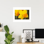 Poster des jonquilles (Bureau à domicile)