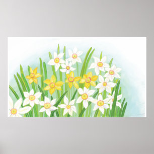 Poster des jonquilles de printemps