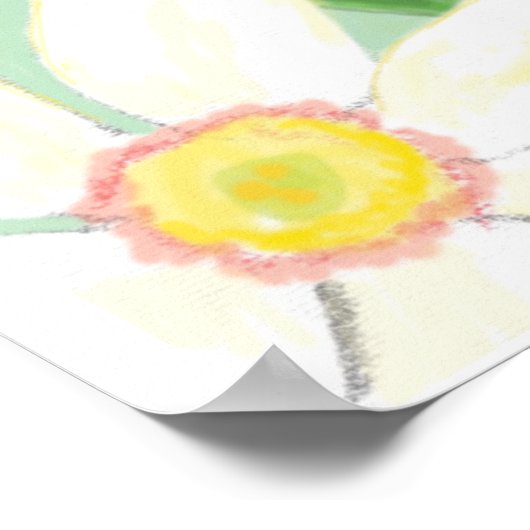 Poster des jonquilles de printemps (Coin)