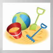 Poster des jouets de plage (Devant)