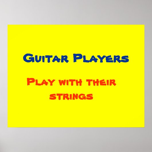 Poster des joueurs de guitare (Devant)