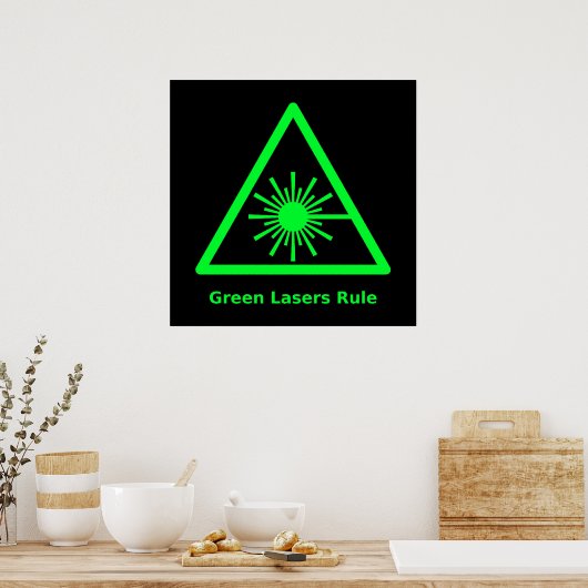 Poster des Lasers verts (Cuisine)