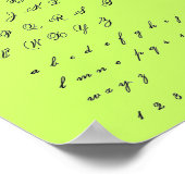 Poster des lettres cursives (Coin)
