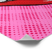 Poster des lèvres Pop Art (Coin)