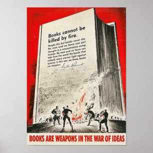 Poster Des livres ne peuvent pas être tués par des