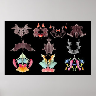 Poster des lots d'encre Rorschach