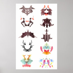 Poster des lots d'encre Rorschach