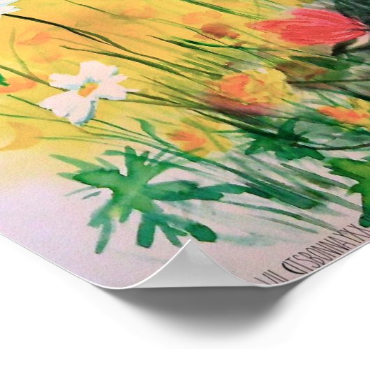 Poster des marguerites. (Coin)