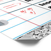 Poster des marques du correcteur (Coin)