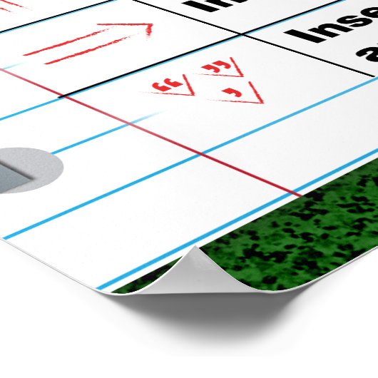 Poster des marques du correcteur (Coin)