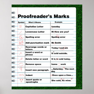 Poster des marques du correcteur