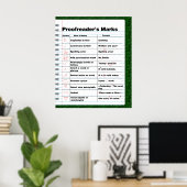 Poster des marques du correcteur (Bureau à domicile)