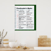 Poster des marques du correcteur (Cuisine)