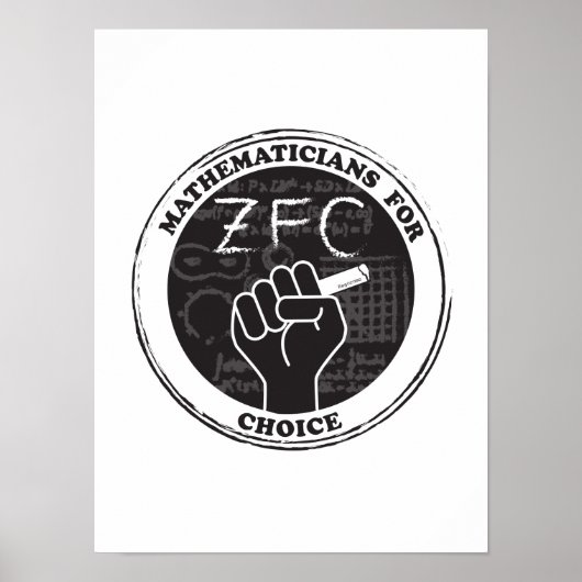 Poster des mathématiciens de choix (Devant)
