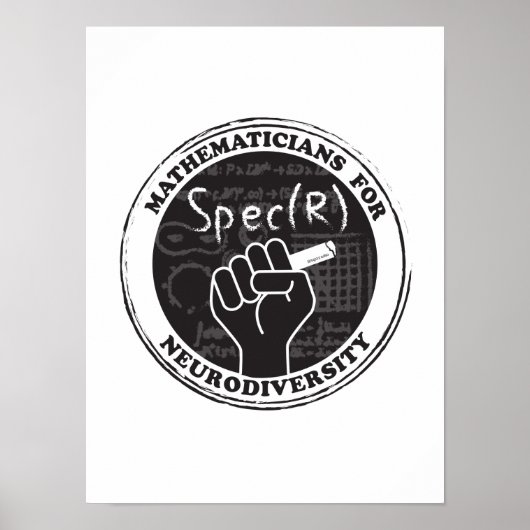 Poster des mathématiciens pour la Neurodiversité (Devant)