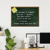 Poster des mathématiques - Comment je vois les pro (Bureau à domicile)