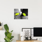 Poster des meilleurs amis noir et blanc (Bureau à domicile)