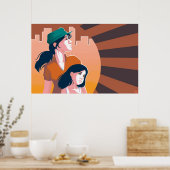 Poster des mères et des filles (Cuisine)